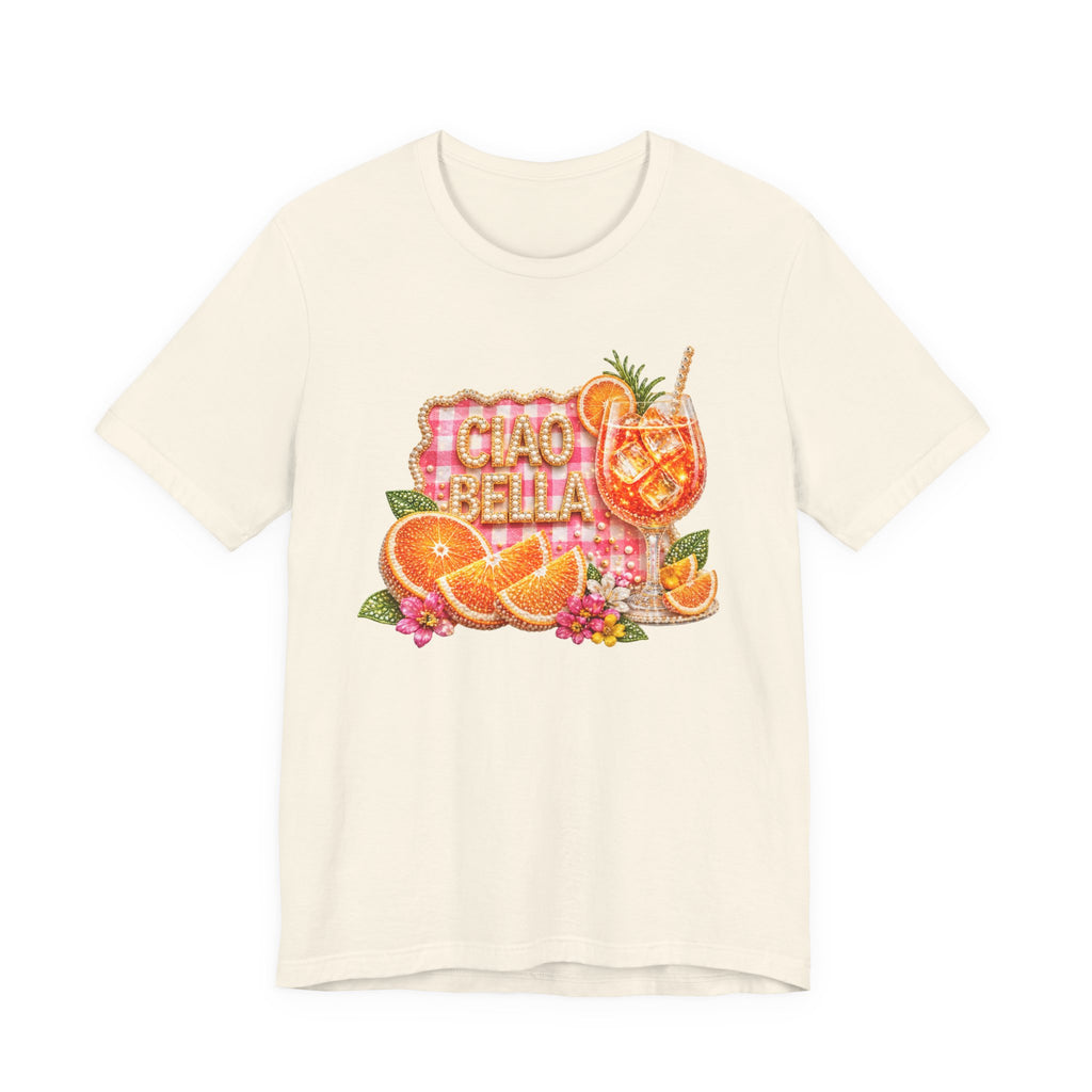 Ciao Bella Aperol Spritz Tee | Orange Cocktail Graphic Shirt