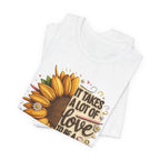 It Takes a Lot of Love to Be a Teacher Sunflower Tee | Teacher Appreciation