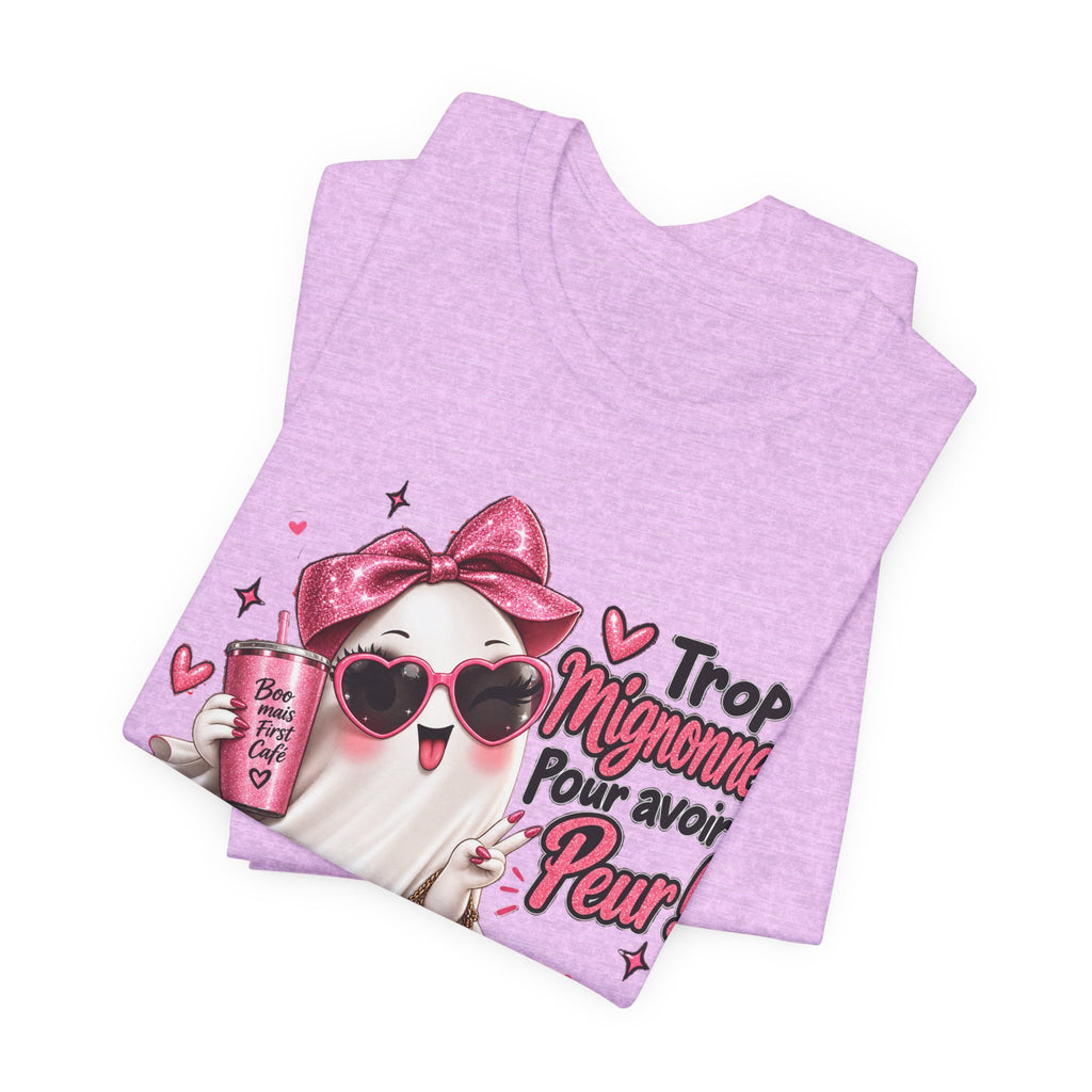 Cute Pink Ghost Halloween T-Shirt | Coquette Luxe