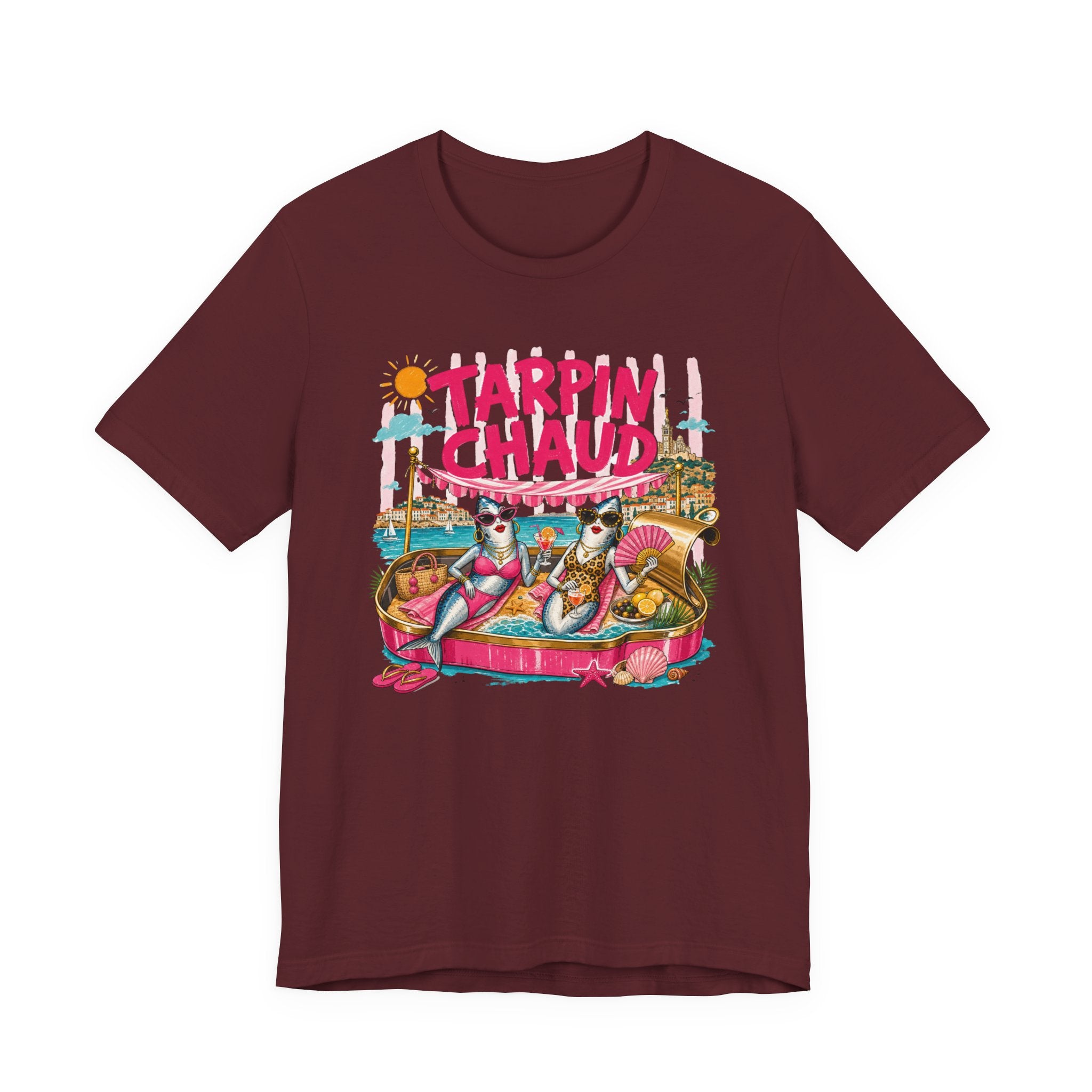 Tarpin Chaud | T-shirt Marrant Sardines de Marseille | T-shirt d'été Côte d'Azur