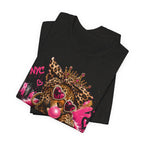 Too Glam To Care Tee — Leopard Crown Cat Graphic Shirt