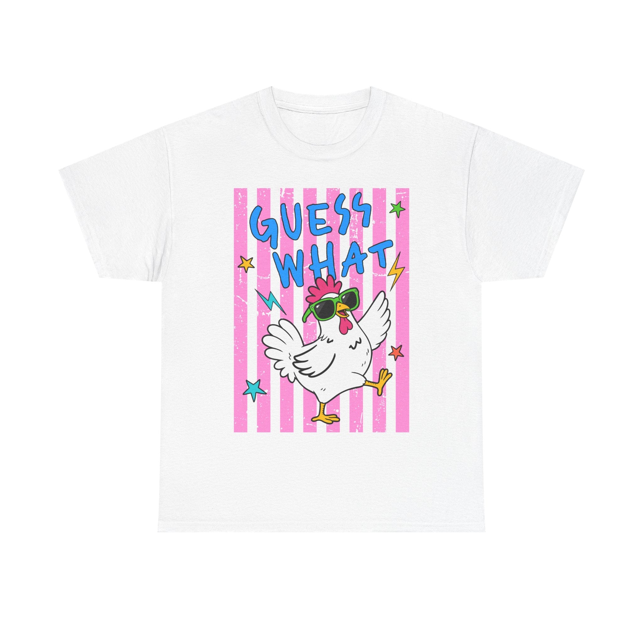 T-shirt « Devine quoi, poulet » | T-shirt amusant avec dessin de poulet