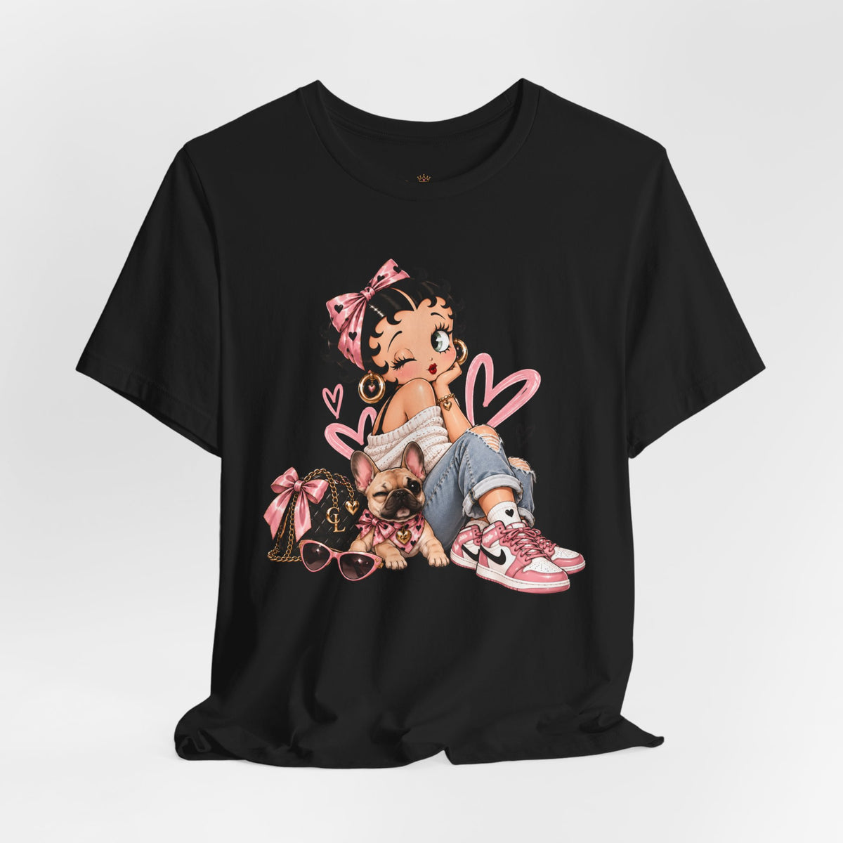 Betty Boop Pink Sneakers Graphic Tee