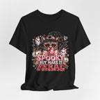 Spooky But Make It Feral Tee — Cute Witch Cat Halloween T-Shirt