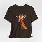 Funny Giraffe Tongue Tee — Cute Animal Graphic T-Shirt
