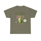 Matcha Latte T-Shirt | Iced Matcha Cup Graphic, Green Tea Tee