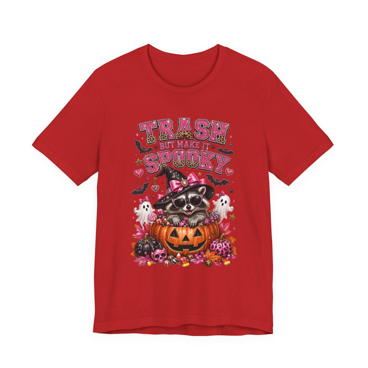 Trash Spooky Tee — Cute Raccoon Halloween Pumpkin Shirt