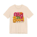 God Is Good all the time T-Shirt | Floral Retro Typography