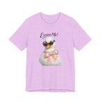 Excuse Me ! T-shirt Cygne Stylé — T-shirt graphique avec lunettes de soleil mignonnes et nœud papillon