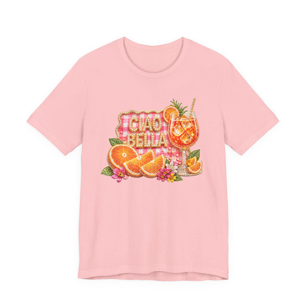 Ciao Bella Aperol Spritz Tee | Orange Cocktail Graphic Shirt