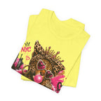 Too Glam To Care Tee — Leopard Crown Cat Graphic Shirt