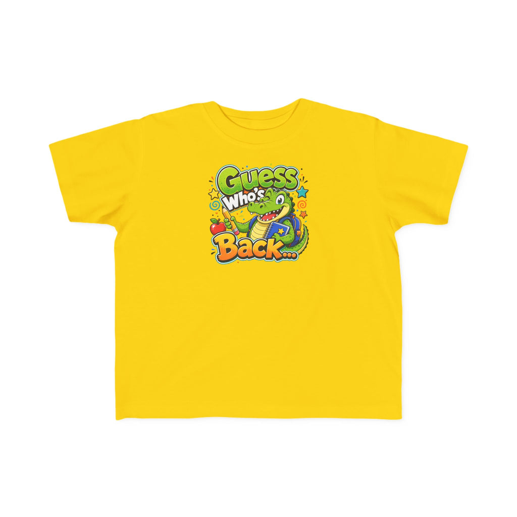 Guess Who's Back Dinosaur Toddler Tee | Colorful Kids Shirt
