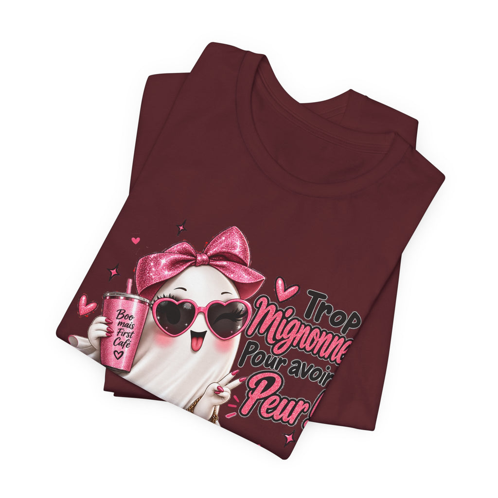 Cute Pink Ghost Halloween T-Shirt | Coquette Luxe