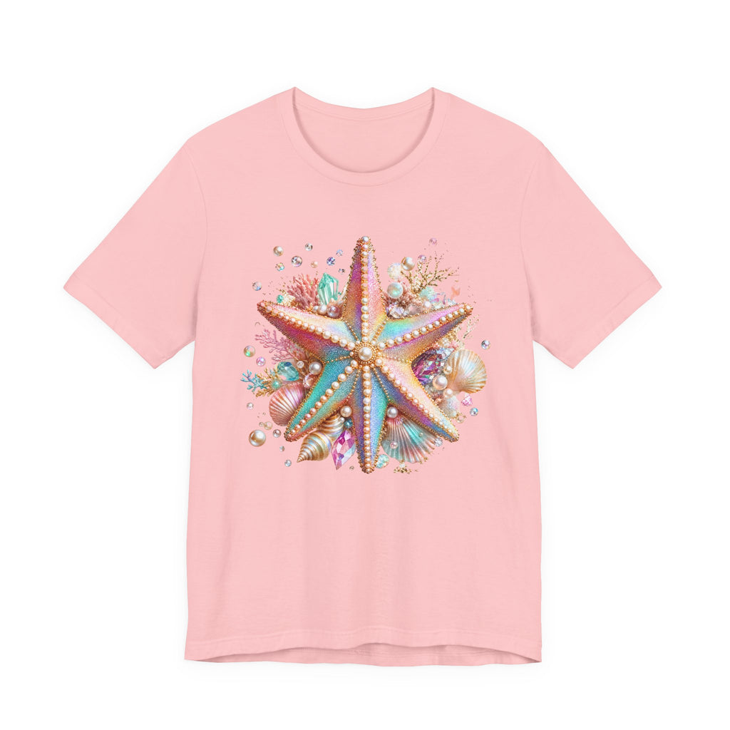 Colorful Starfish Tee | Beach Seashell Ocean Graphic Shirt