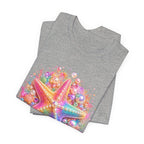 Rainbow Starfish T-Shirt | Colorful Seashell Beach Art