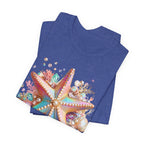 Colorful Starfish Tee | Beach Seashell Ocean Graphic Shirt