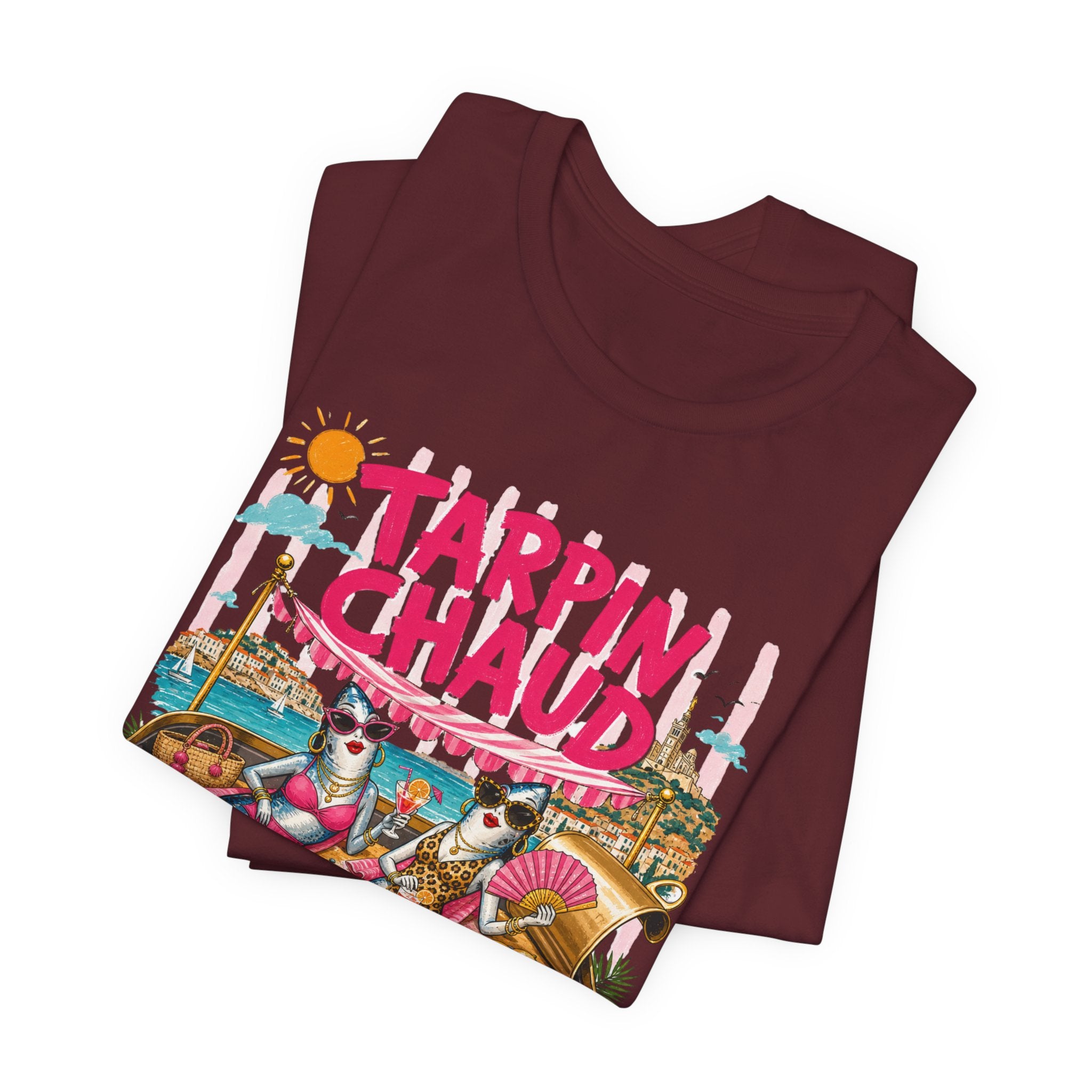 Tarpin Chaud | T-shirt Marrant Sardines de Marseille | T-shirt d'été Côte d'Azur