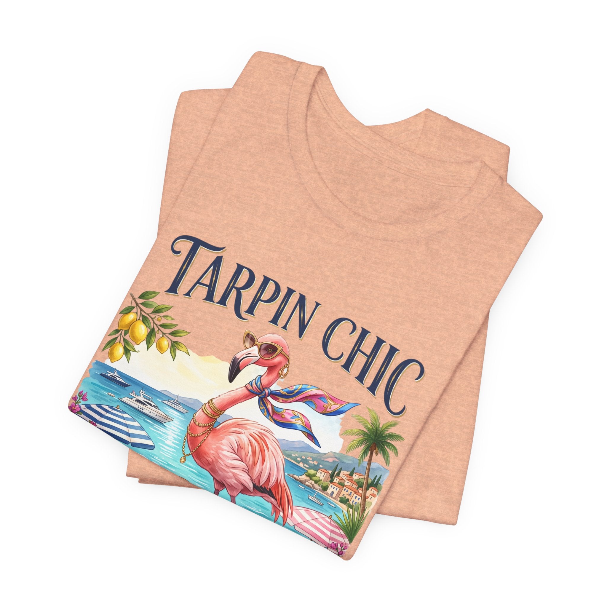 T-shirt Tarpin Chic Flamant Rose