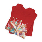 Colorful Starfish Tee | Beach Seashell Ocean Graphic Shirt