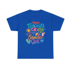 Teacher Summer Club T-Shirt — "Tired Teachers" Bright Beach Vacation Tee