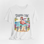 T-shirt Tarpin Chic Flamant Rose