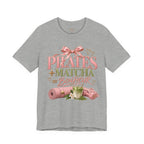 Pilates + Matcha Bonheur Tee — Yoga Mat & Matcha Fitness Shirt