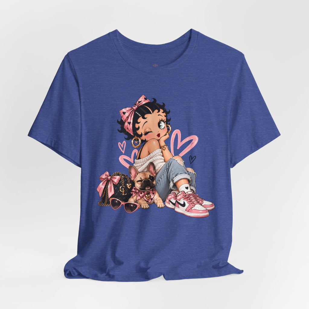 Betty Boop Pink Sneakers Graphic Tee