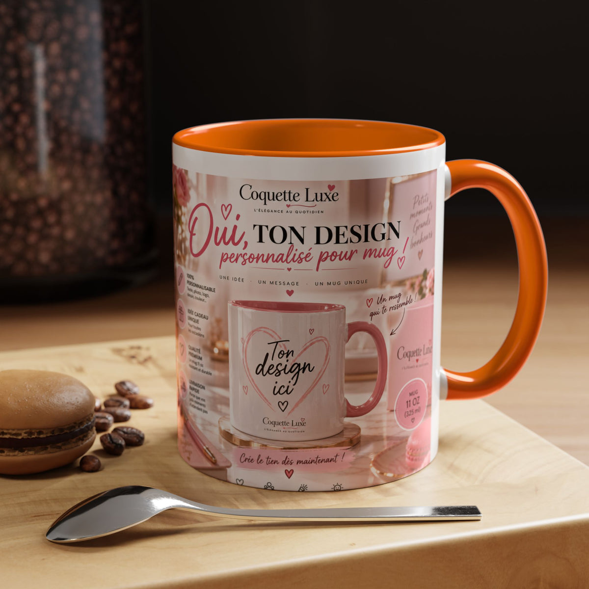 Personalized Coffee Mug — Custom Design, Photo & Name | 11oz