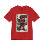 Queen of Hearts Playing Card Tee | Retro Street Art Queen, Love Hearts Design