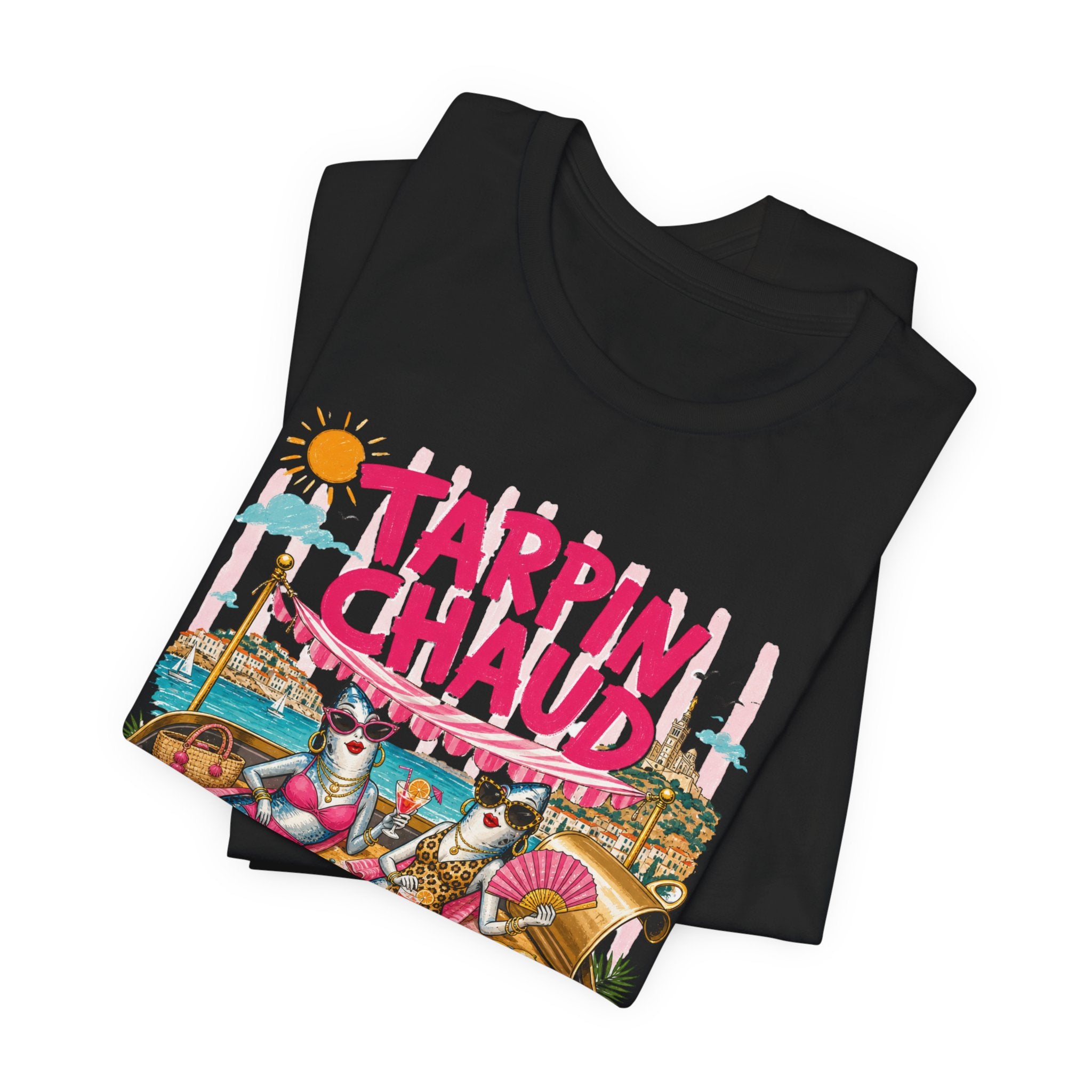 Tarpin Chaud | T-shirt Marrant Sardines de Marseille | T-shirt d'été Côte d'Azur