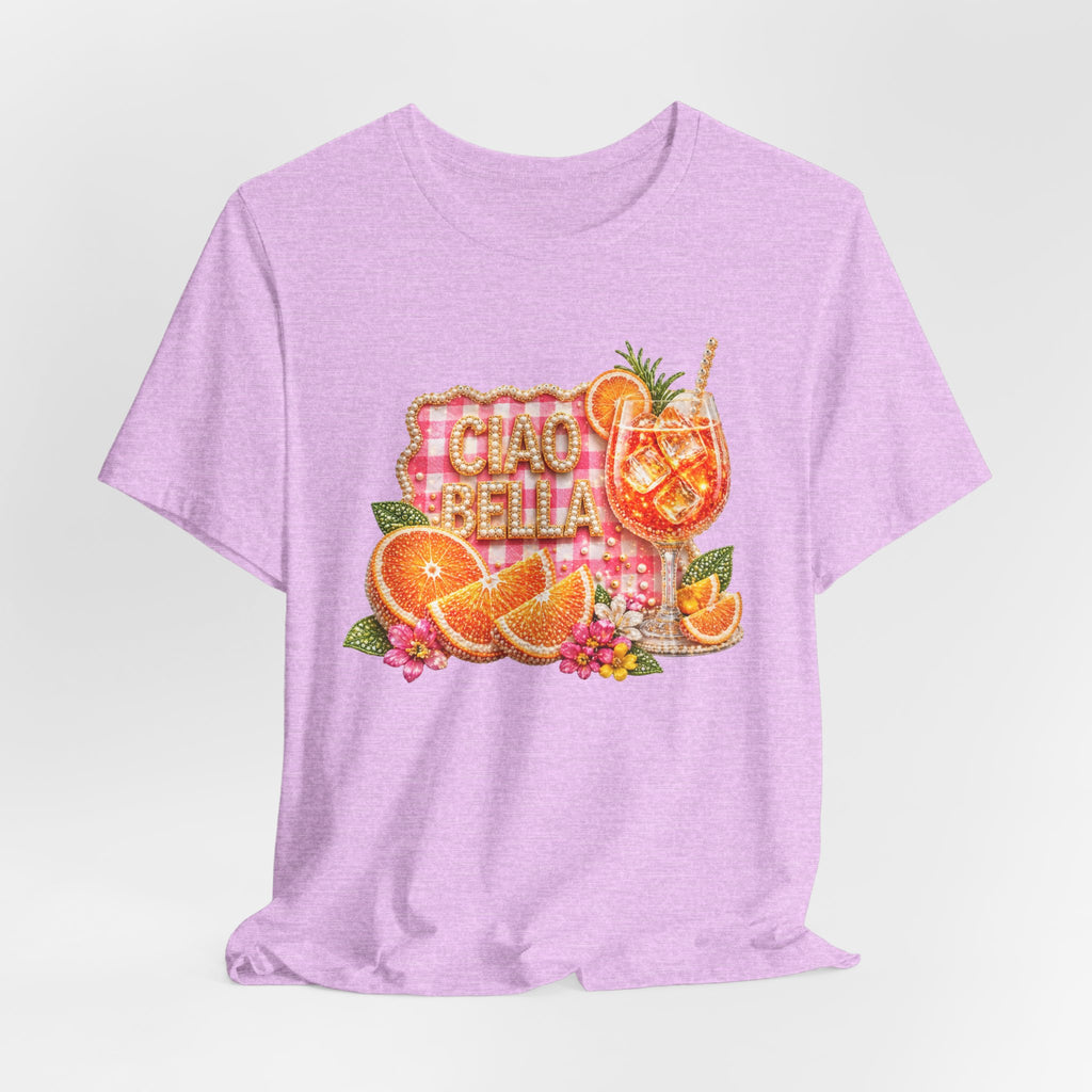 Ciao Bella Aperol Spritz Tee | Orange Cocktail Graphic Shirt