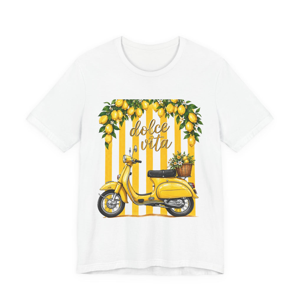 Dolce Vita Lemon Scooter Tee — Vintage Italian Vespa Graphic T-Shirt