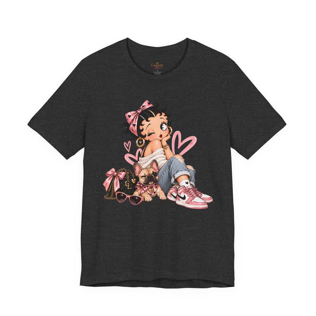 Betty Boop Pink Sneakers Graphic Tee
