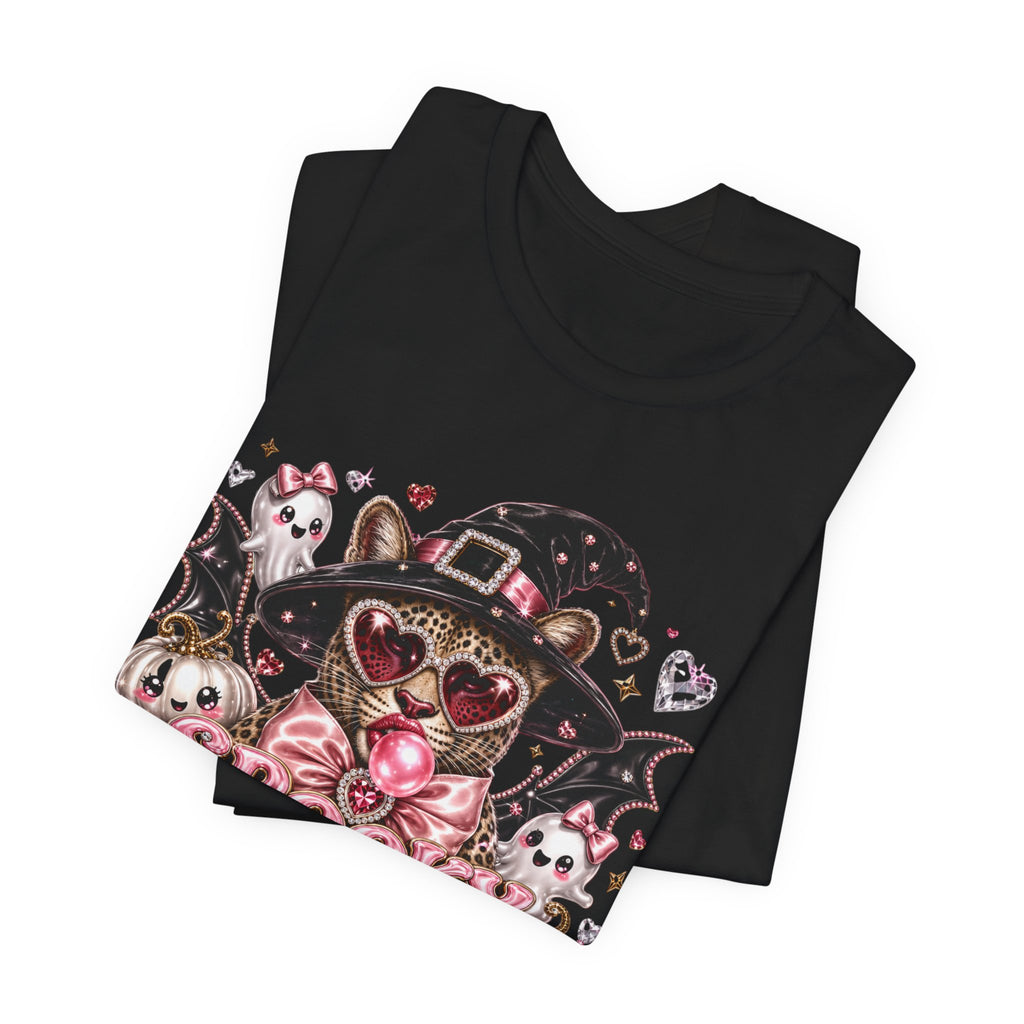 Spooky But Make It Feral Tee — Cute Witch Cat Halloween T-Shirt