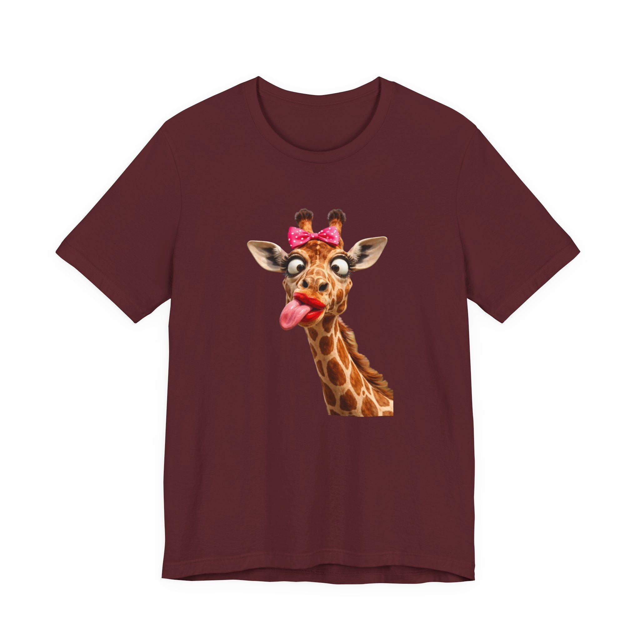 Funny Giraffe Tongue Tee — Cute Animal Graphic T-Shirt