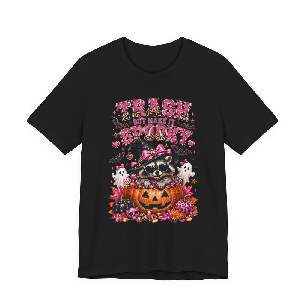 Trash Spooky Tee — Cute Raccoon Halloween Pumpkin Shirt