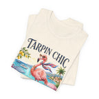 T-shirt Tarpin Chic Flamant Rose