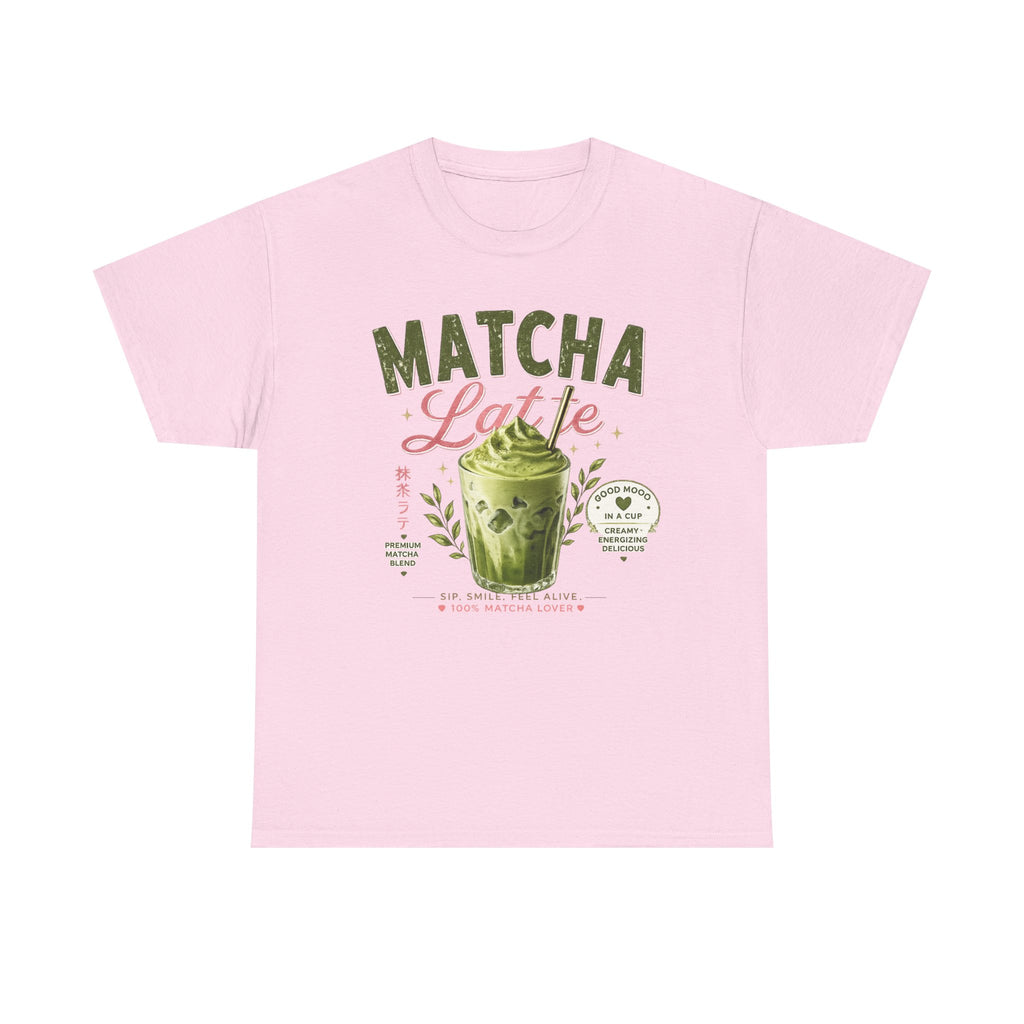 Matcha Latte T-Shirt | Iced Matcha Cup Graphic, Green Tea Tee