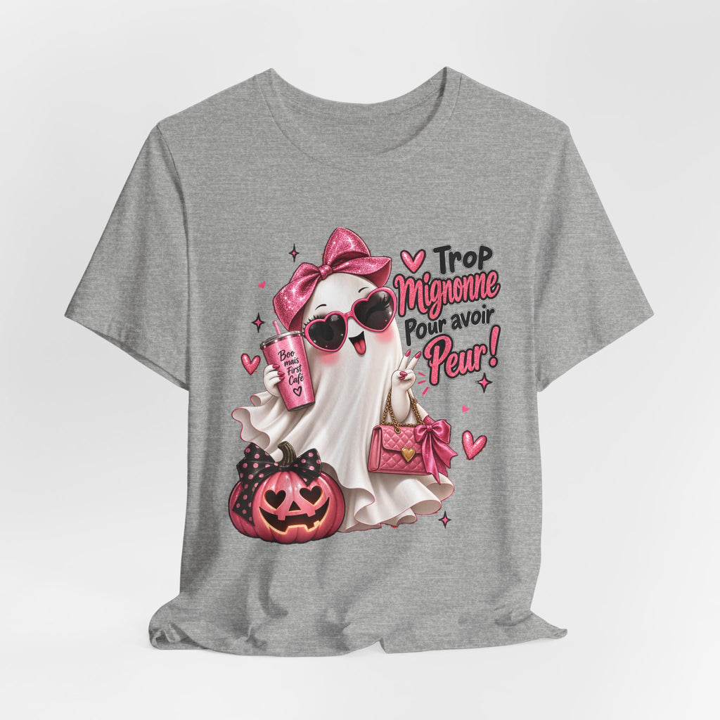 Cute Pink Ghost Halloween T-Shirt | Coquette Luxe