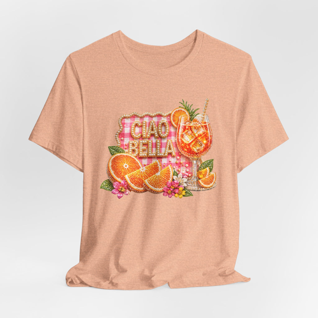 Ciao Bella Aperol Spritz Tee | Orange Cocktail Graphic Shirt