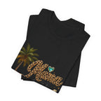 Mama Needs The Beach T-Shirt | Palm Tree, Seashells, Leopard Script