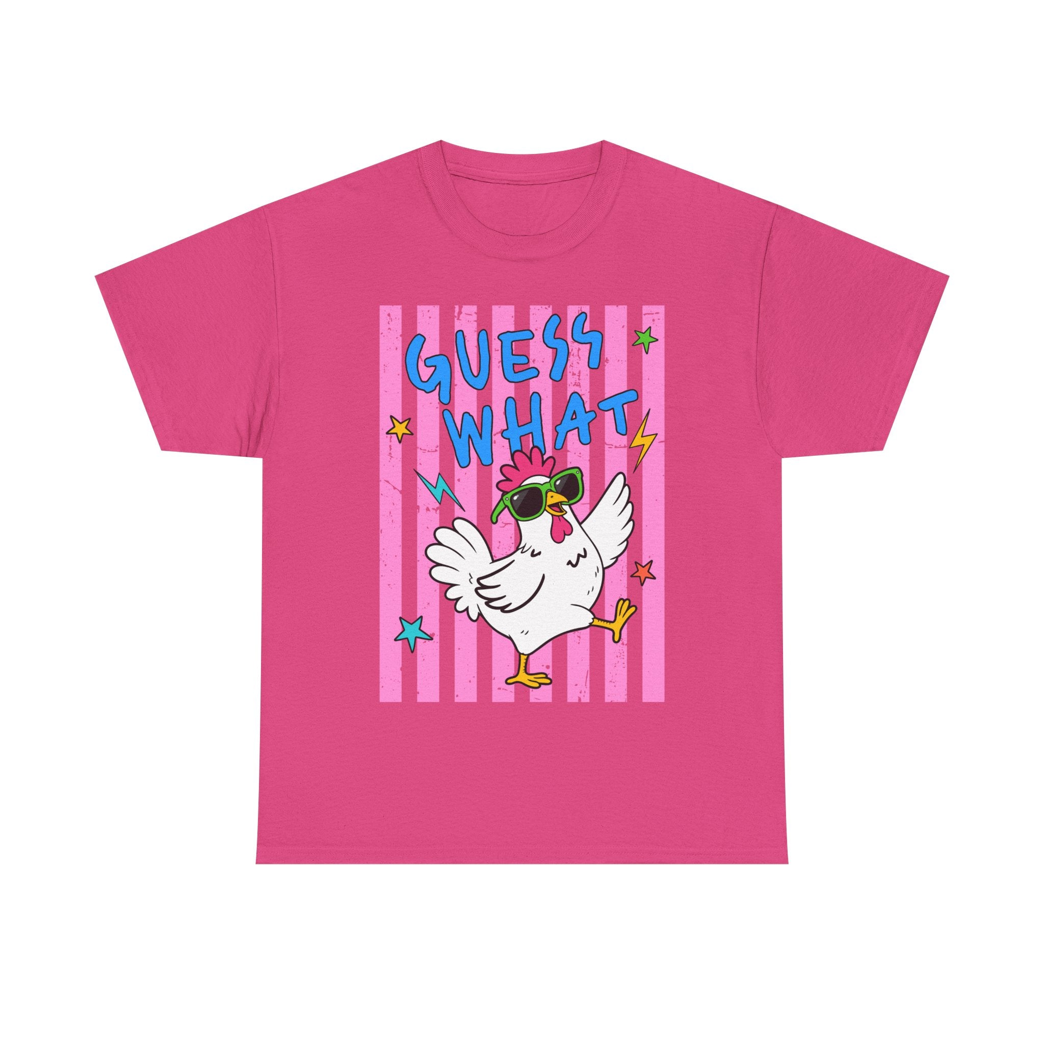 T-shirt « Devine quoi, poulet » | T-shirt amusant avec dessin de poulet