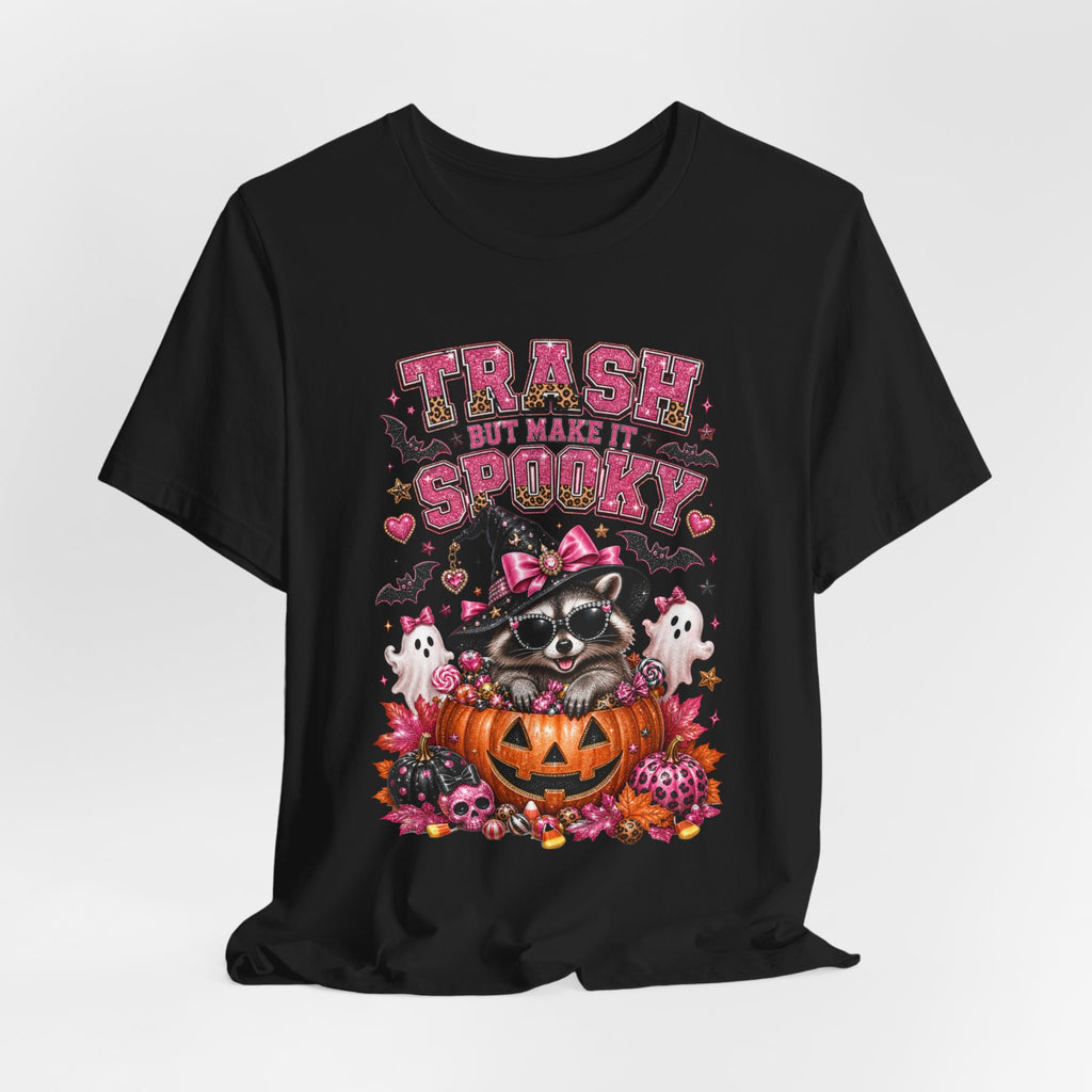 Trash Spooky Tee — Cute Raccoon Halloween Pumpkin Shirt