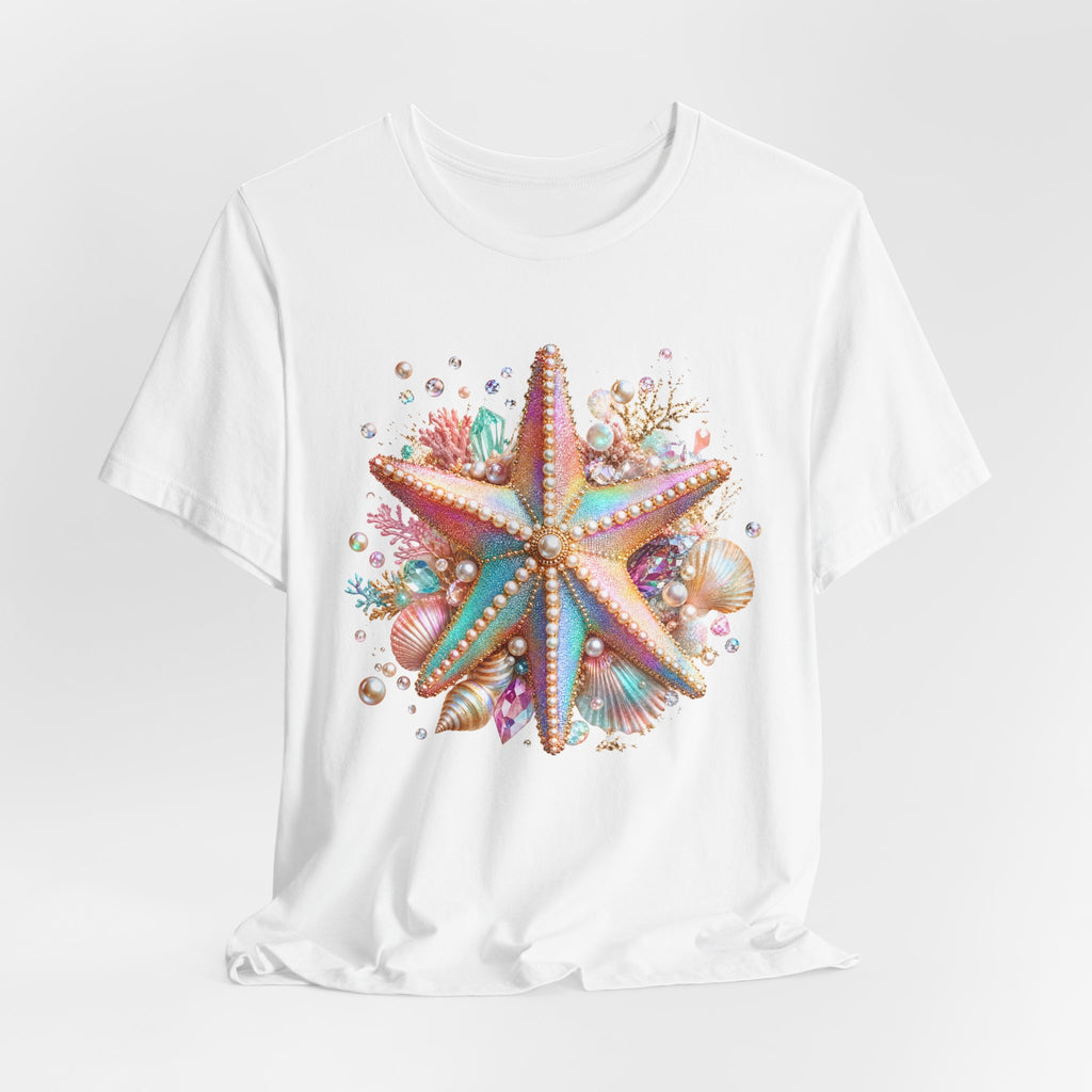 Colorful Starfish Tee | Beach Seashell Ocean Graphic Shirt