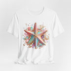 Colorful Starfish Tee | Beach Seashell Ocean Graphic Shirt