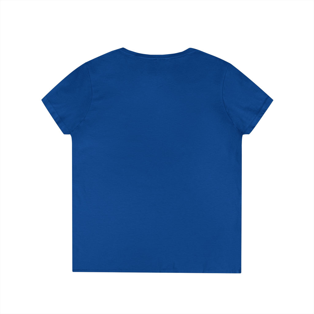 T-shirt Cœur léopard drapeau américain | Tee-shirt patriotique col en V