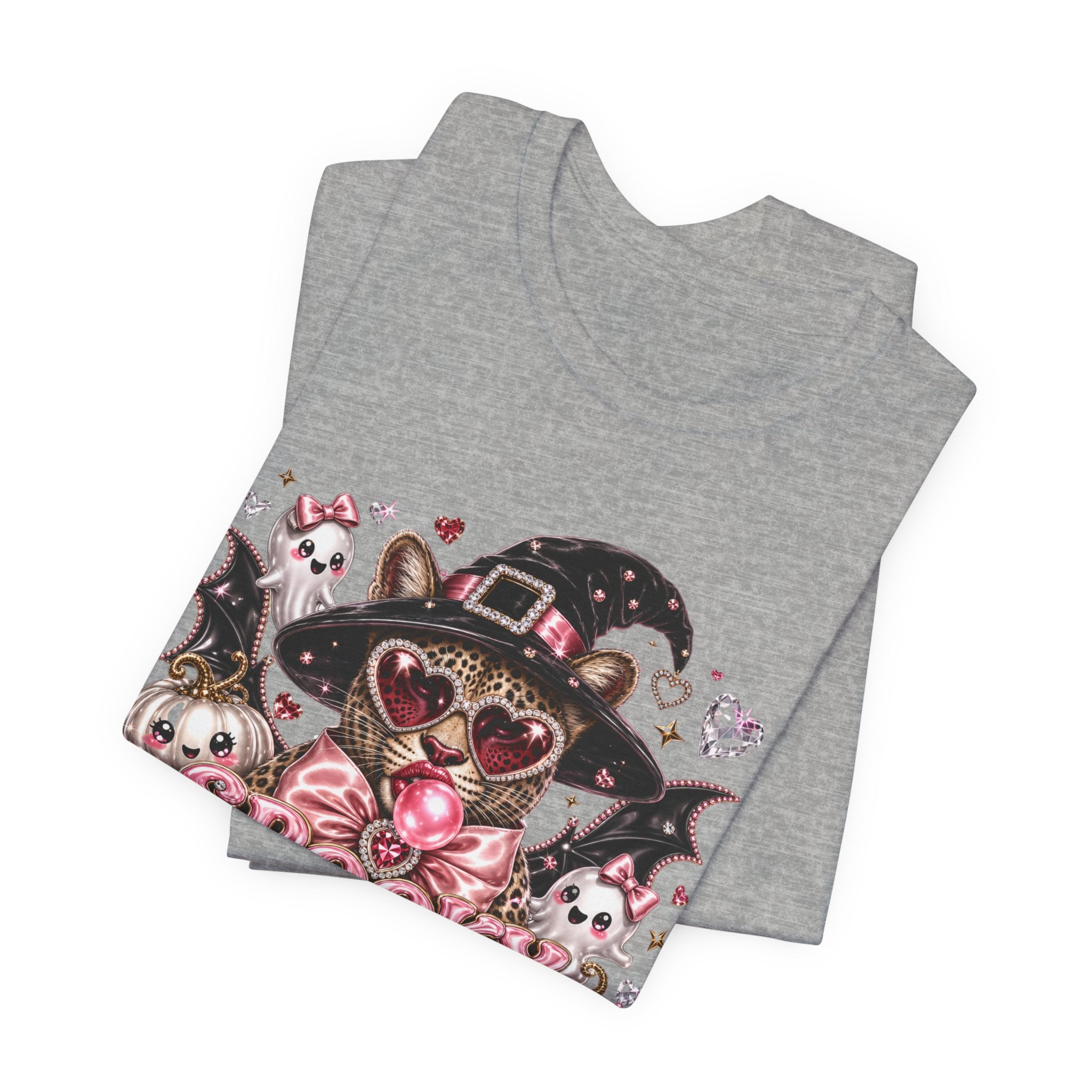 Spooky But Make It Feral Tee — Cute Witch Cat Halloween T-Shirt