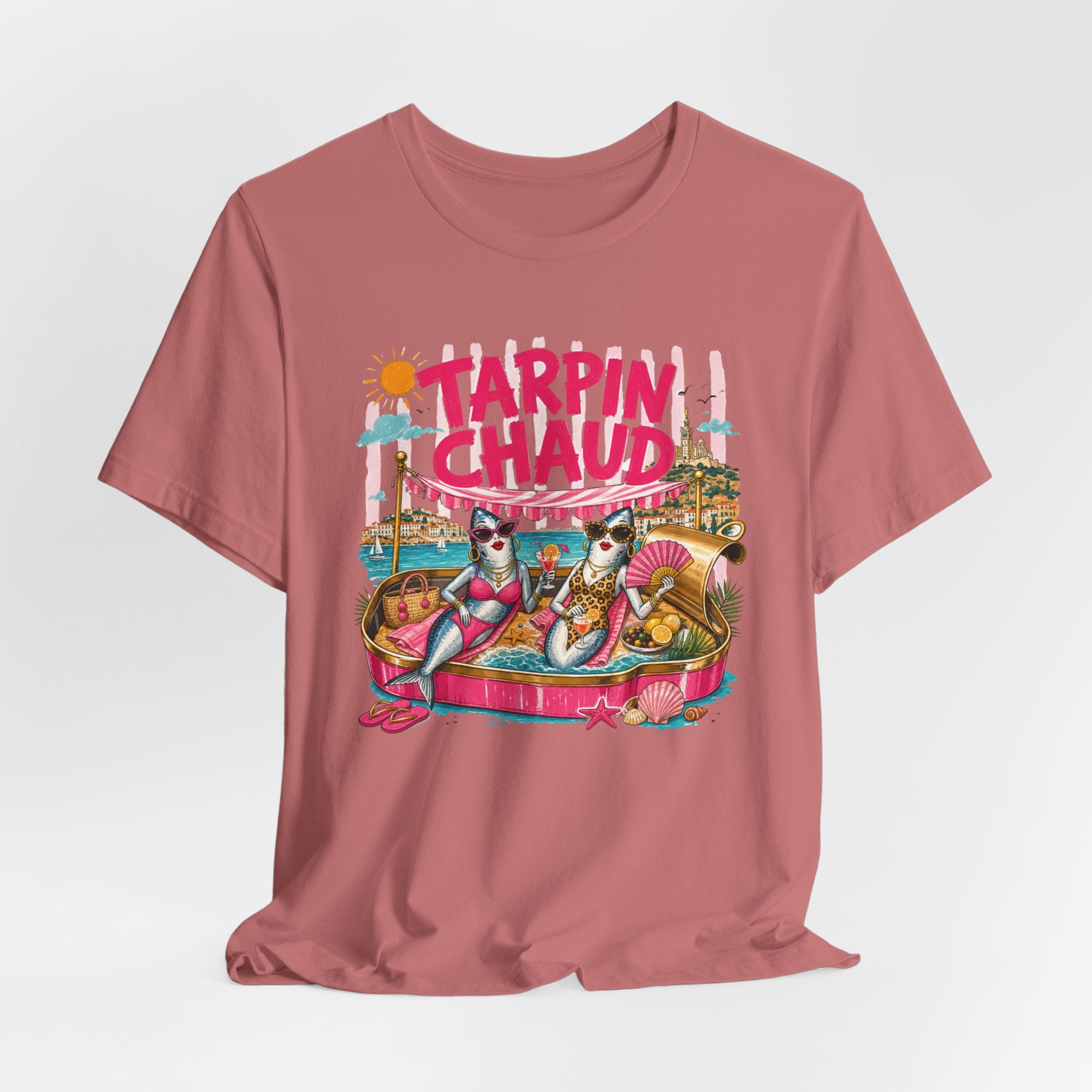 Tarpin Chaud | T-shirt Marrant Sardines de Marseille | T-shirt d'été Côte d'Azur