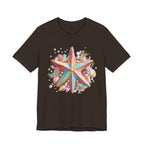 Colorful Starfish Tee | Beach Seashell Ocean Graphic Shirt