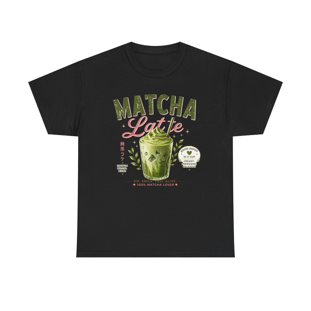 Matcha Latte T-Shirt | Iced Matcha Cup Graphic, Green Tea Tee